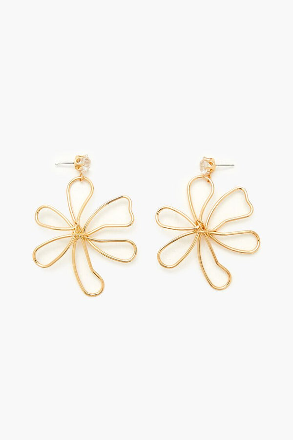 forever 21 Wire Flower Drop Earrings