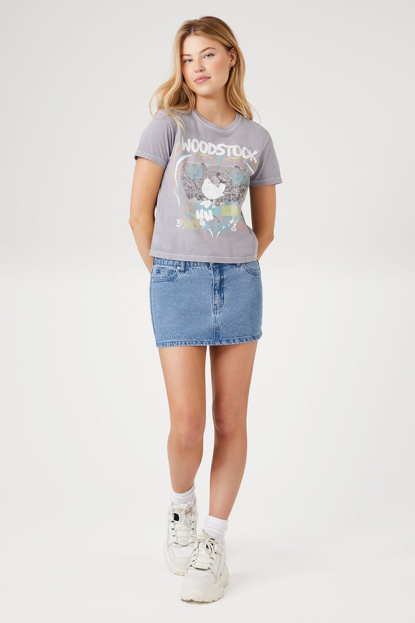 Forever 21 Woodstock Graphic Baby Tee