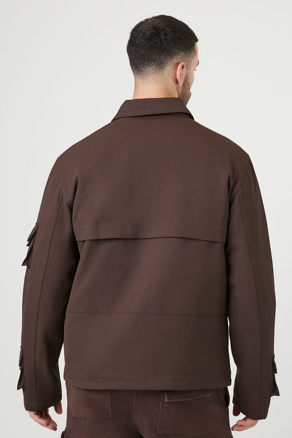 Forever 21 Zip-Up Cargo Trucker Jacket