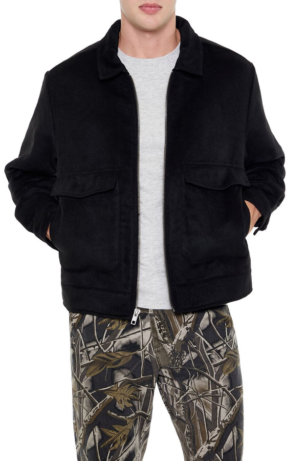 forever 21 Zip-Up Trucker Jacket