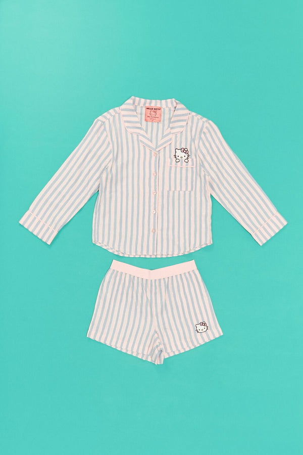 forever 21 Girls Hello Kitty Pajama Shirt & Shorts Set (Kids)