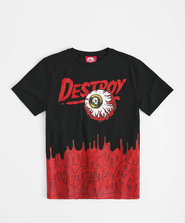 forever 21 Mishka Destroy 78 Short Sleeve Tee - Black