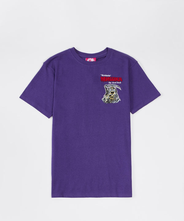 Forever 21 Mishka Fight Illiteracy Short Sleeve Tee - Purple
