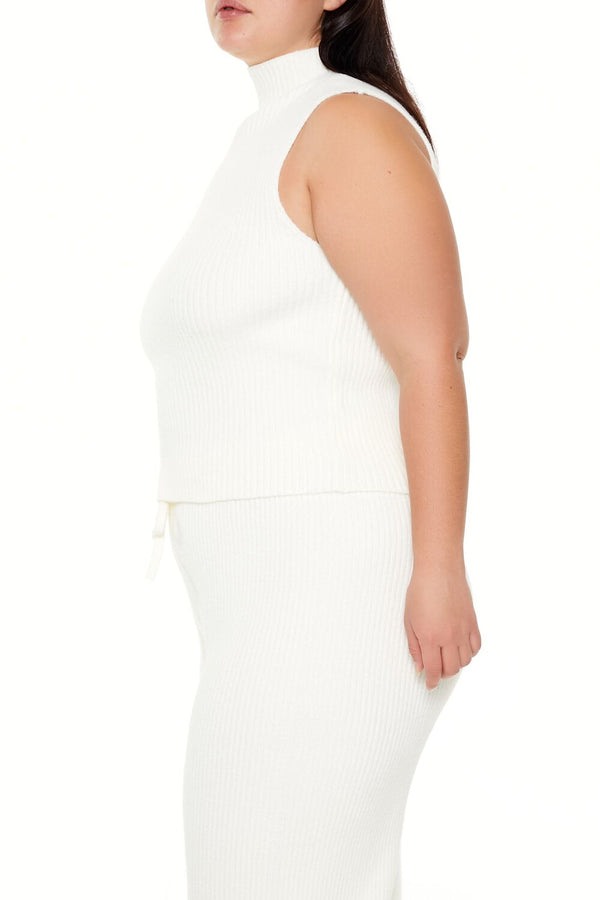 Forever 21 Plus Size Sweater-Knit Turtleneck Crop Top