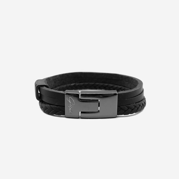 forever 21 Premium Leather 3-Strap Montebello Men's Bracelet