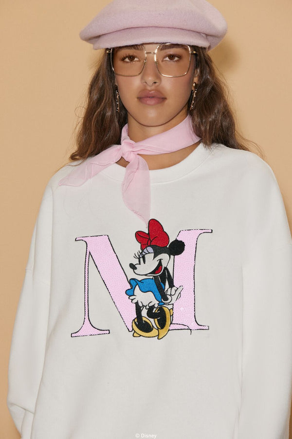 Forever 21 Unisex Disney Minnie Mouse Sequin Pullover