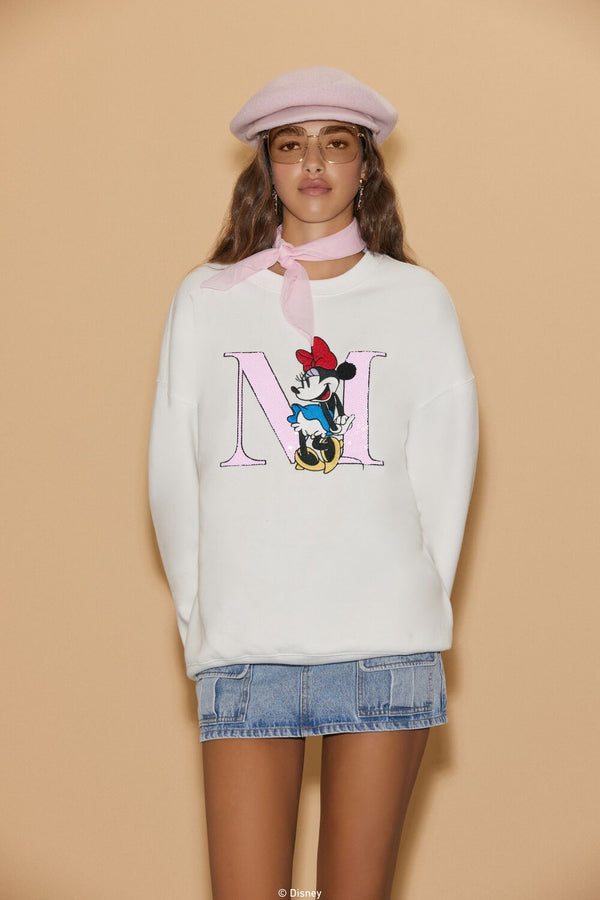 forever 21 Unisex Disney Minnie Mouse Sequin Pullover