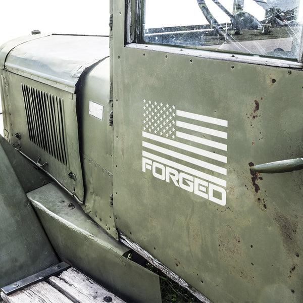 forged PATRIOT DECAL