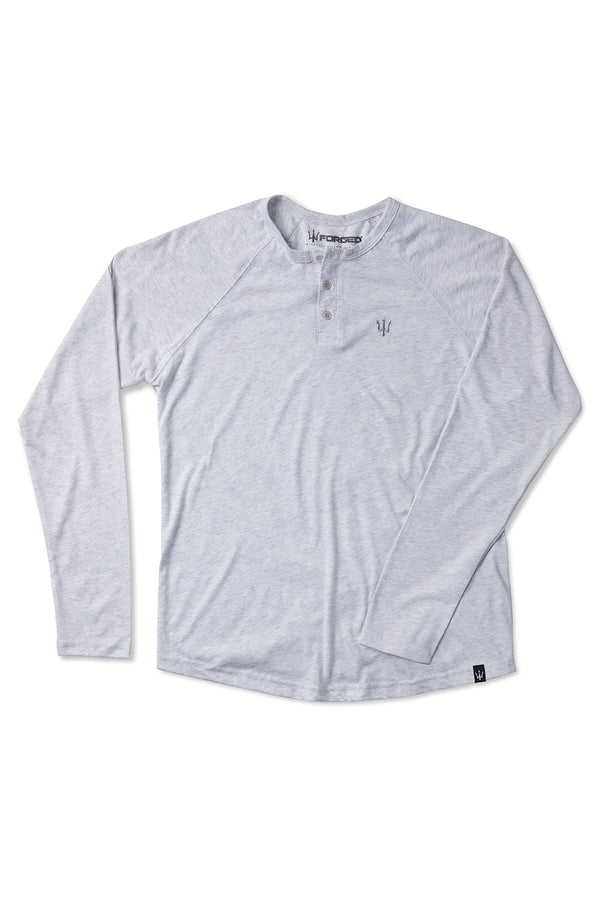 forged SILENT PROFESSIONAL HENLEY HEATHER WHITE