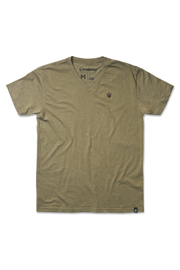 forged SILENT PROFESSIONAL V-NECK OLIVE