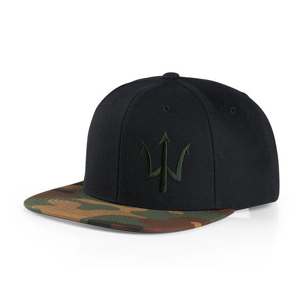 forged TRIDENT CAMO FLAT BILL SNAPBACK