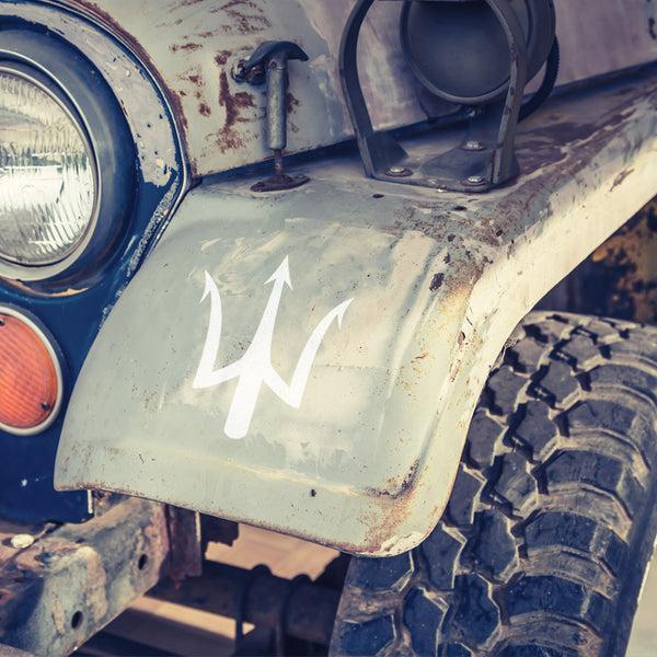 forged TRIDENT DECAL