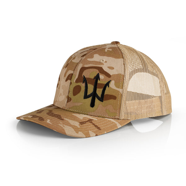 forged TRIDENT MULTICAM ARID SNAPBACK TRUCKER