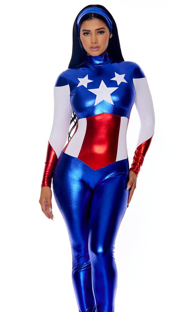 Forplay Astonishing Allegiance Sexy Hero Costume Royal