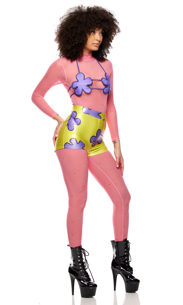 Forplay Bikini Bottom Cartoon Character Costume Multicolor