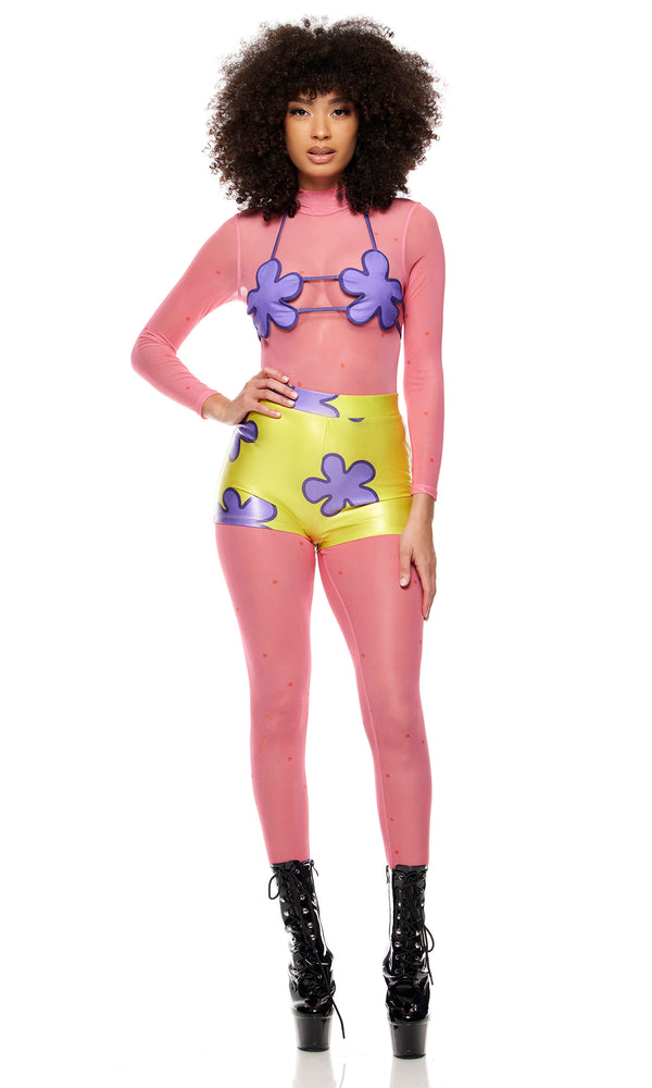 Forplay Bikini Bottom Cartoon Character Costume Multicolor