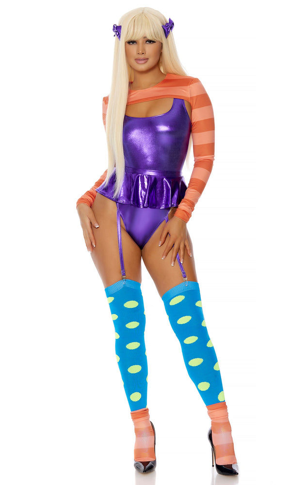forplay Bossy Sexy Cartoon Character Costume Purple