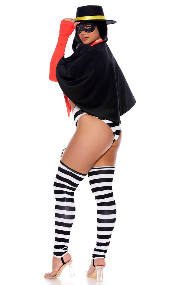 Forplay Burger Bandit Sexy Character Costume Multicolor