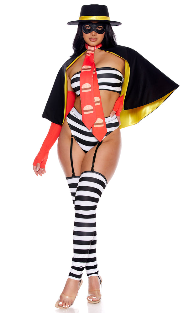 Forplay Burger Bandit Sexy Character Costume Multicolor