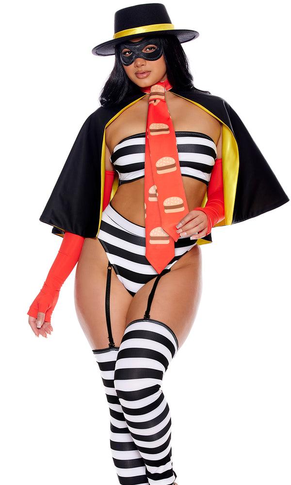 forplay Burger Bandit Sexy Character Costume Multicolor