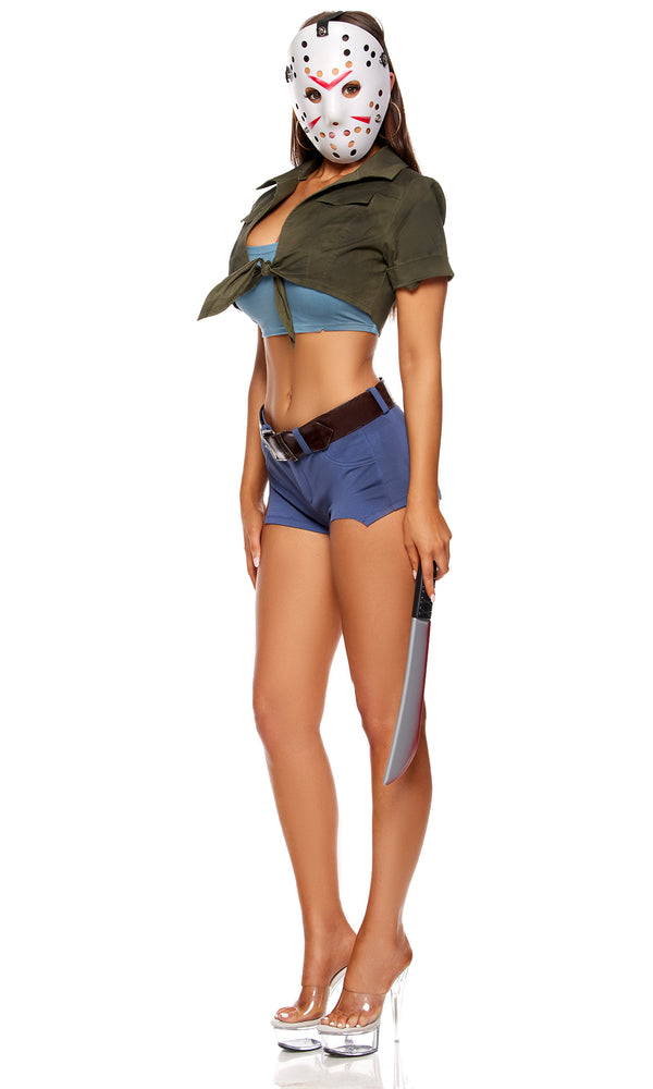 Forplay Camp Creeper Movie Character Costume Green Combo