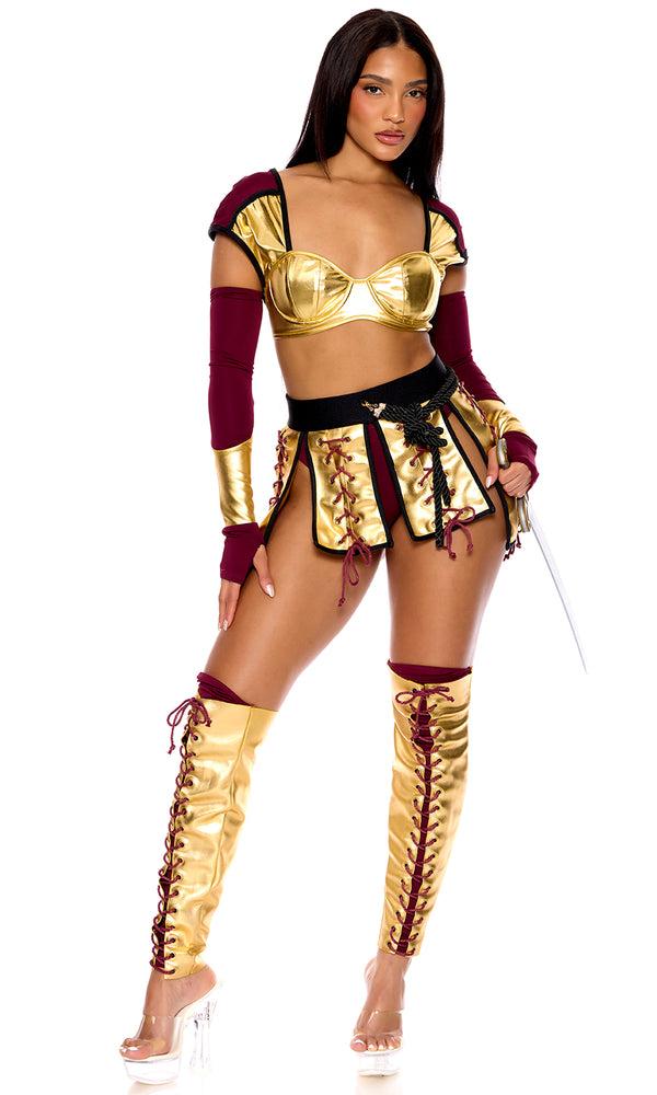 Forplay Colosseum Nights TV Show Character Costume Gold