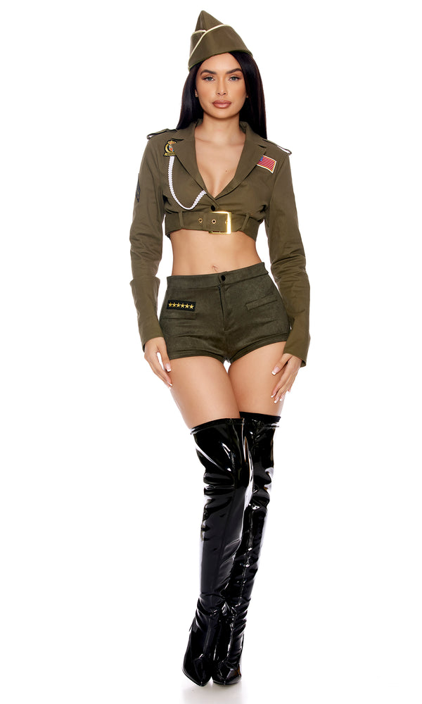 Forplay Command Attention Sexy Military Costume Olive