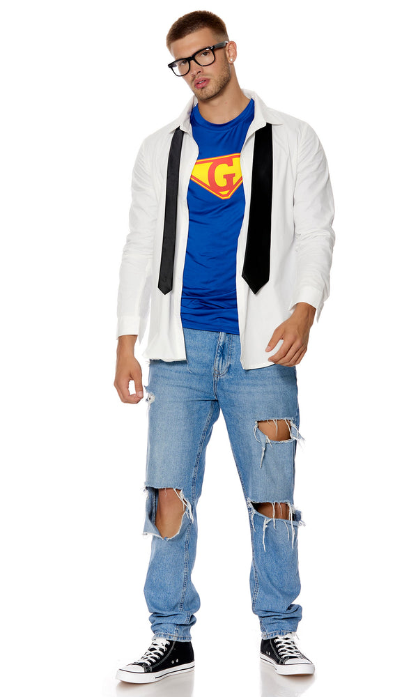 Forplay Feelin Super Men's Comic Book Character Multicolor