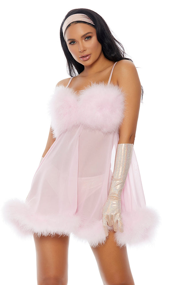 forplay Femme for Real Movie Character Costume Baby Pink