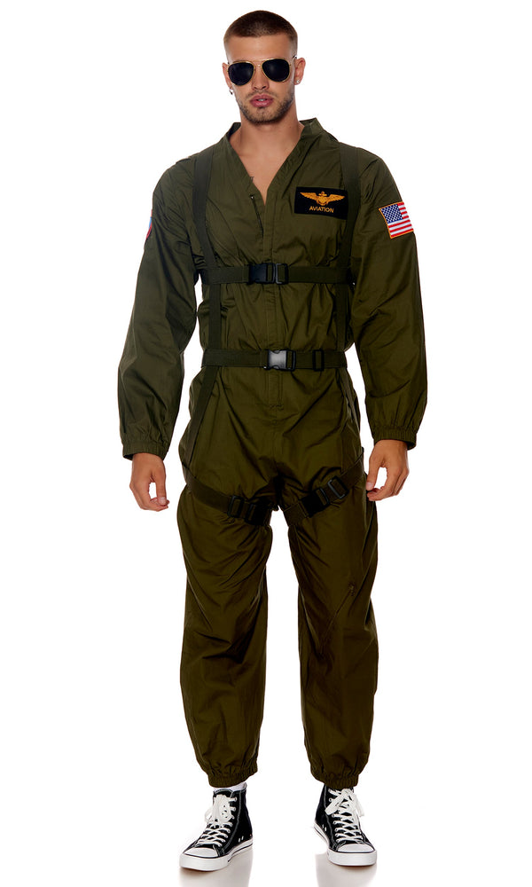 Forplay Flight Or Fight Men's Movie Character Costume Olive