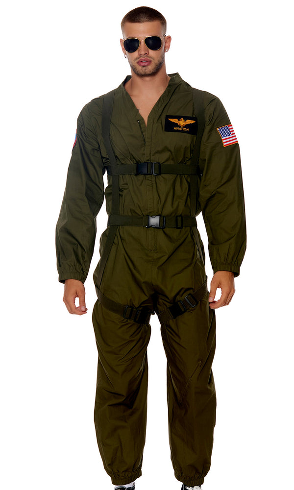 forplay Flight or Fight Men's Movie Character Costume Olive