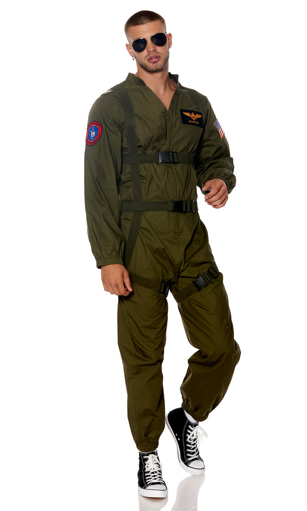 Forplay Flight Or Fight Men's Movie Character Costume Olive