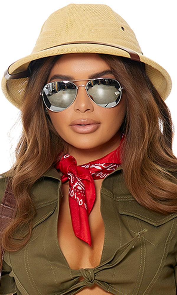 forplay Be Your Guide Safari Costume Hat Beige