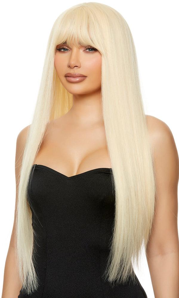 forplay Blonde Straight Wig with Bangs Blonde