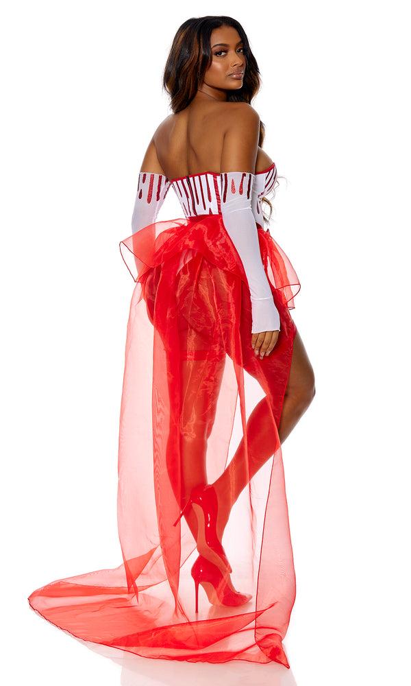 Forplay Bloody Couture Sexy Horror Costume White