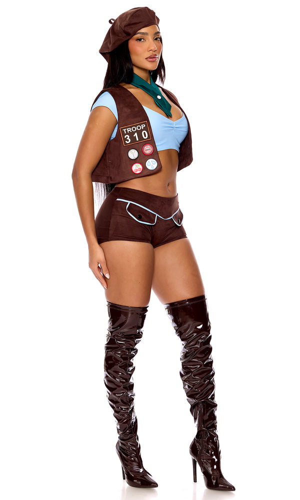 Forplay Brownie Points Scout Costume Brown
