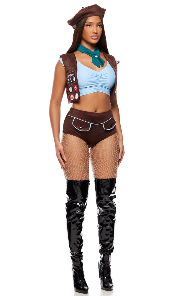 Forplay Brownie Points Scout Costume Brown