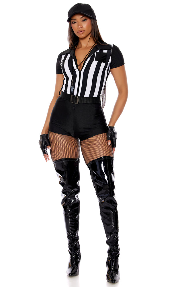 Forplay Call The Shots Referee Costume Black