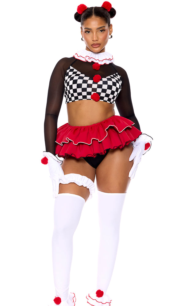 Forplay Clown Around Circus Costume Multicolor