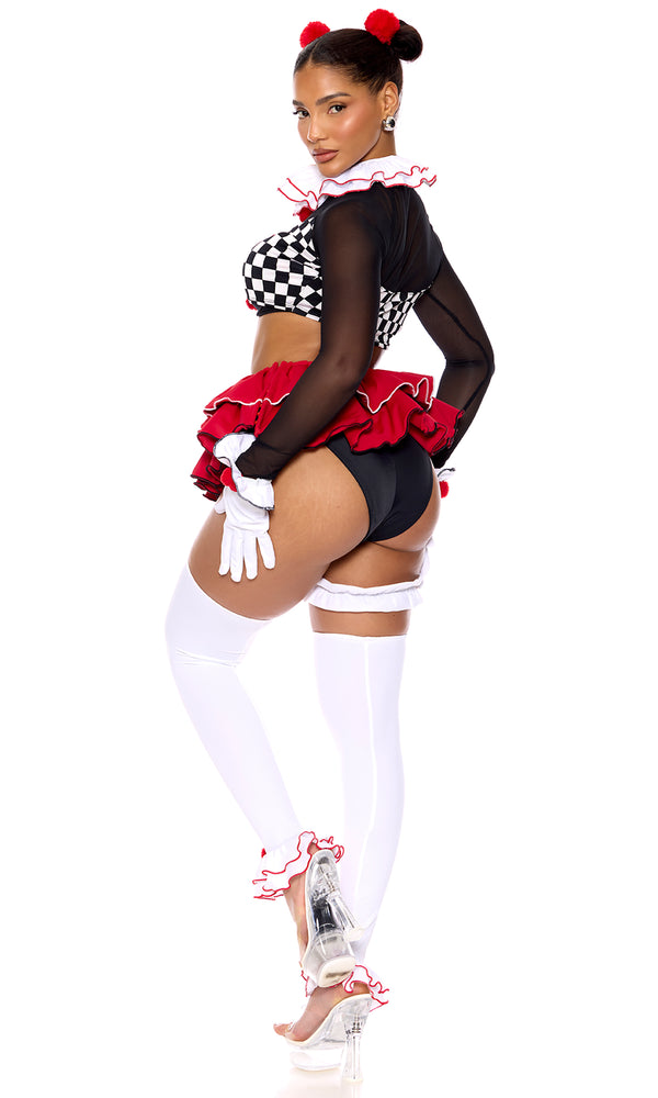Forplay Clown Around Circus Costume Multicolor