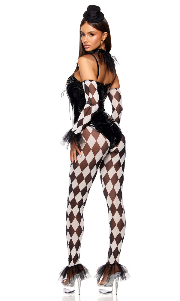 Forplay Clowning Clown Costume Black White