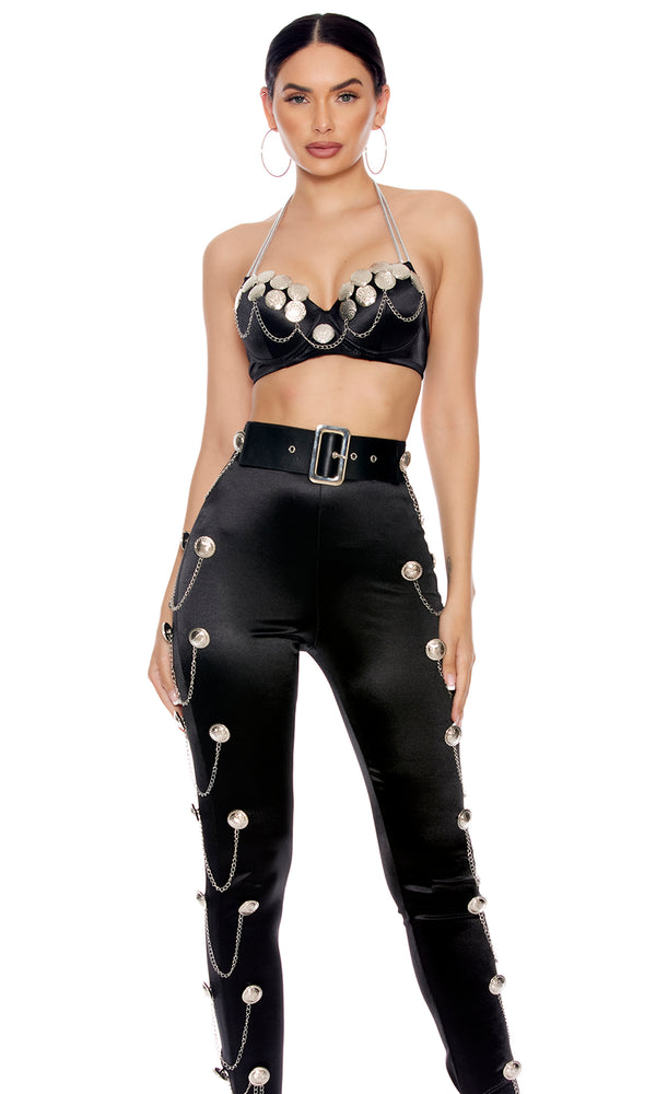 Forplay Cumbia Queen Sexy Celebrity Costume Black
