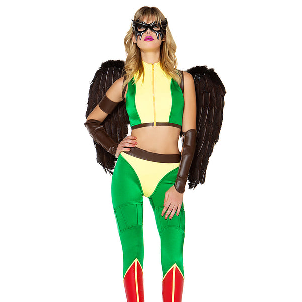 Forplay Fly High Sexy Comic Hero Costume Green