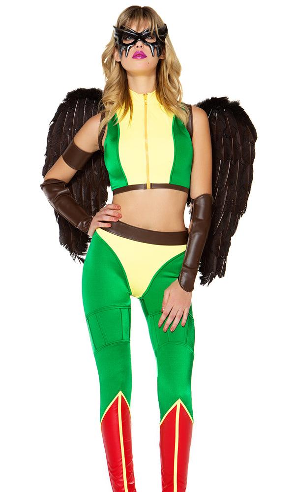 forplay Fly High Sexy Comic Hero Costume Green