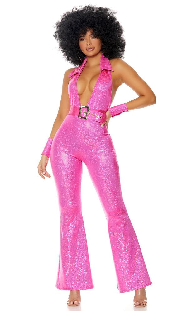 Forplay Foxy Lady Sexy Disco Costume Magenta