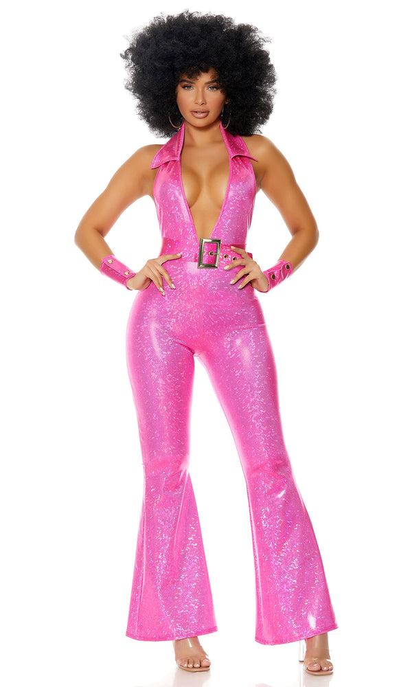 Forplay Foxy Lady Sexy Disco Costume Magenta