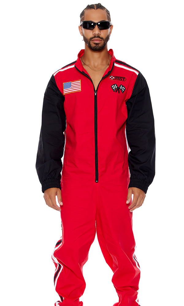 forplay Full Throttle Men's Racer Costume Red