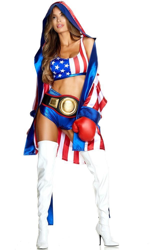 Forplay Get Em Champ Sexy Boxer Costume Red