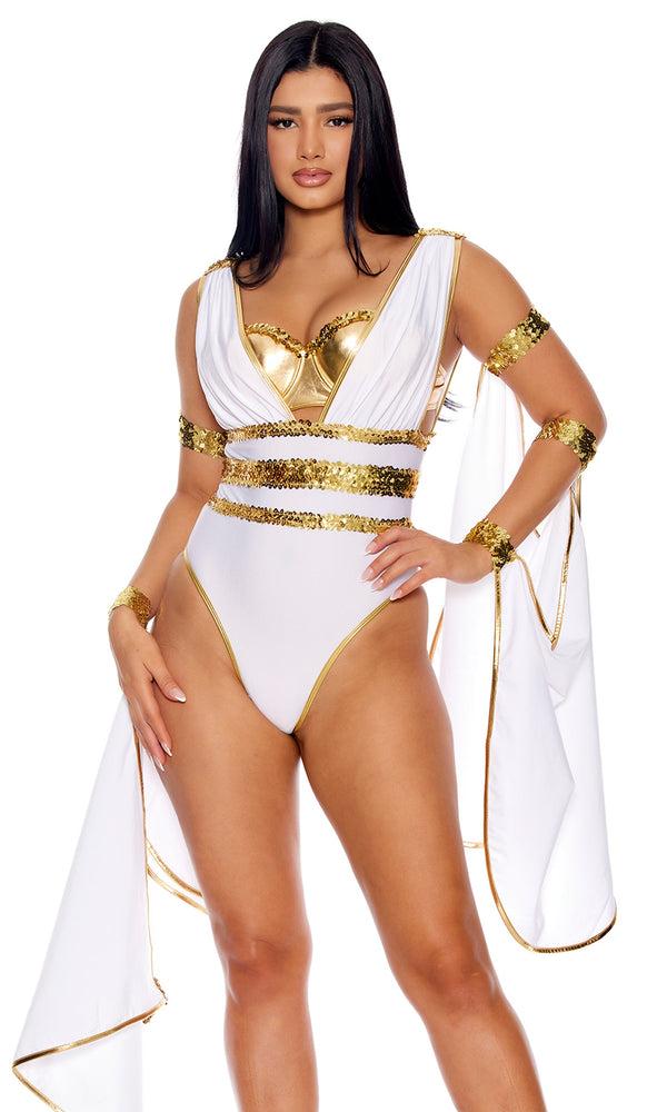 forplay Glo My Goddess Costume White