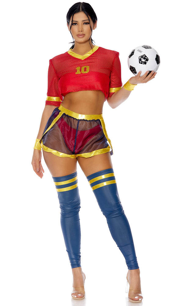 Forplay Goals Sexy Soccer Player Costume Red